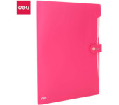 Teczka zatrzaskowa A4 8-przegródek RIO różowa EB40102 PINK DELI
