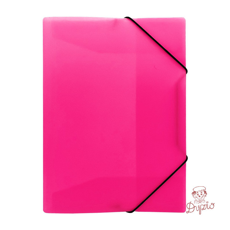 Teczka z gumką na dokumenty A4 PP neonowy różowy TG-NEON-A4-01 BIURFOL
