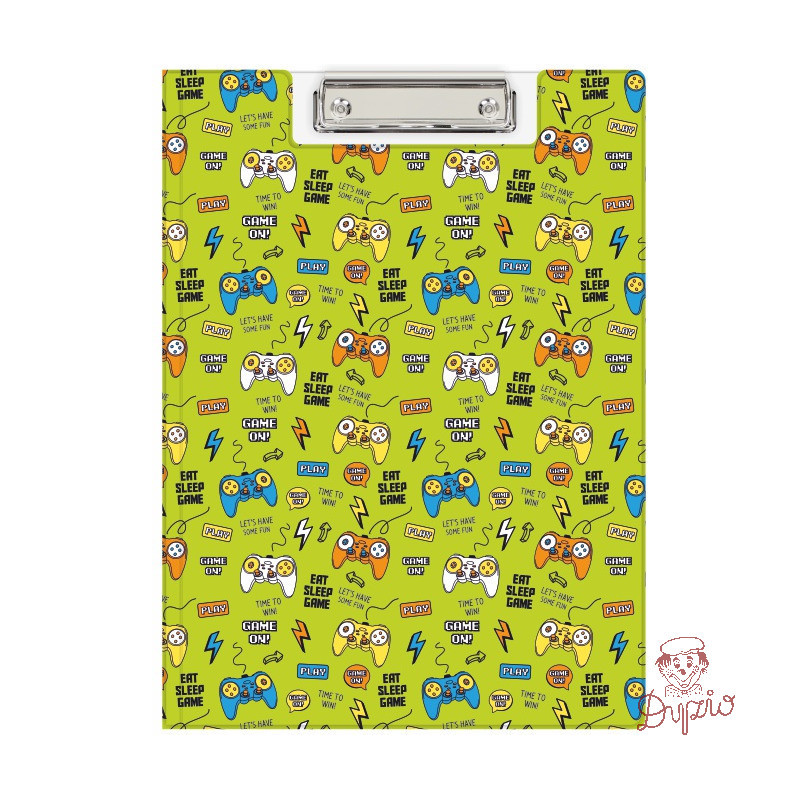 Teczka z klipem na dokumenty Clipboard A4 PVC wzór Pady KHN-04-31 BIURFOL