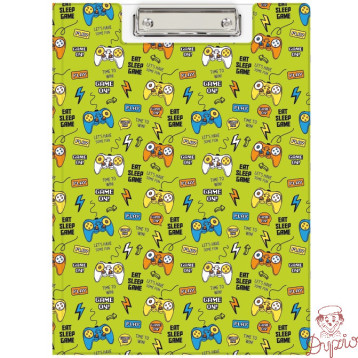 Teczka z klipem na dokumenty Clipboard A4 PVC wzór Pady KHN-04-31 BIURFOL
