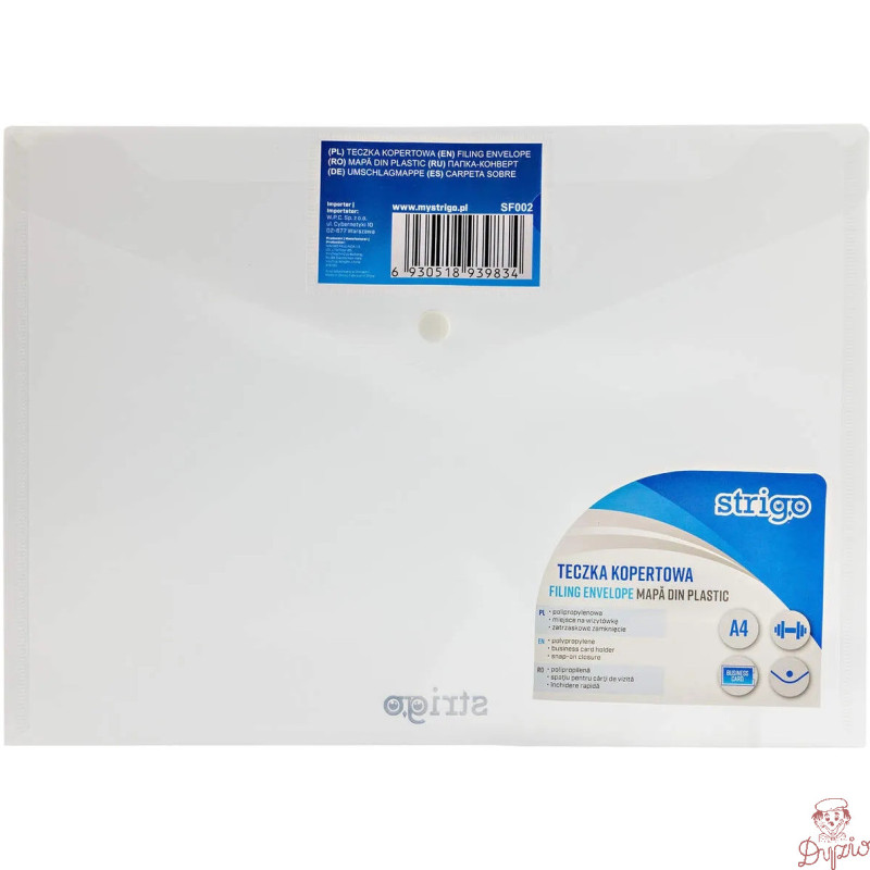 Teczka kopertowa PP A4 pozioma SF002 STRIGO