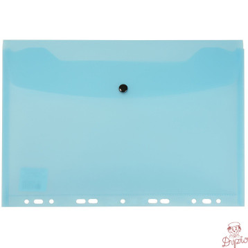 Teczka kopertowa na dokumenty A4 wpinana do segregatora PVC niebieska TP-12-03 BIURFOL