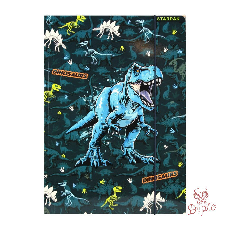 Teczka z gumką A4 DINO GLOW 559701 STARPAK