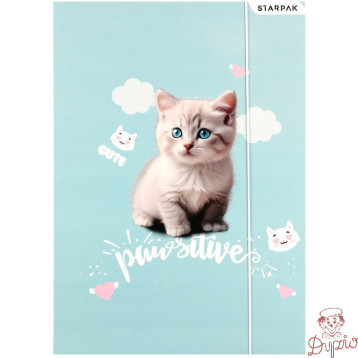 Teczka z gumką A4 KITTY 553545 STARPAK