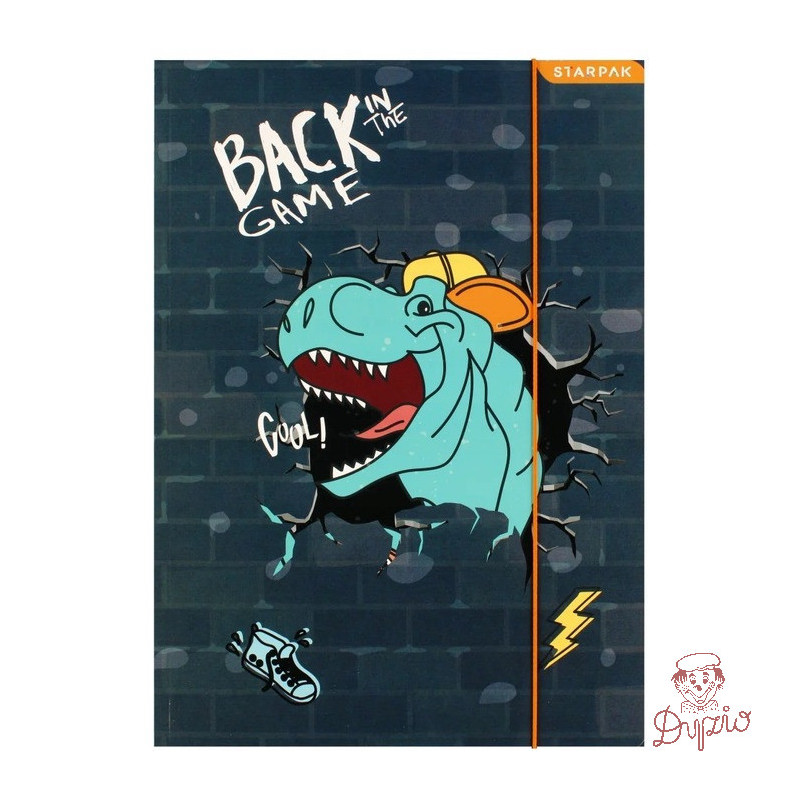 Teczka z gumką A4 SKATE DINO 536505 STARPAK