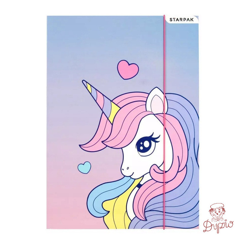 Teczka z gumką A4 UNICORN 553546 STARPAK