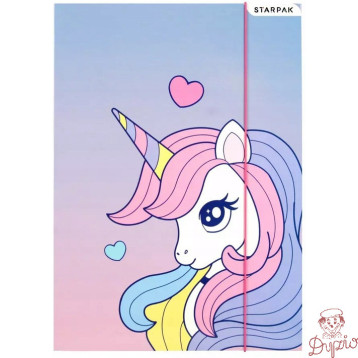 Teczka z gumką A4 UNICORN 553546 STARPAK