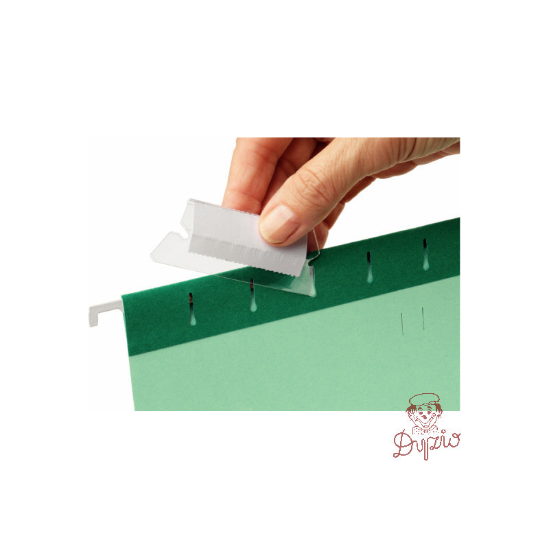 Identyfikatory do teczek PENDAFLEX przezroczysty (25szt) 94514 ESSELTE