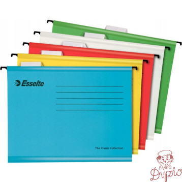 Teczki zawieszane A4 PENDAFLEX STANDARD mix 10szt ESSELTE 93042