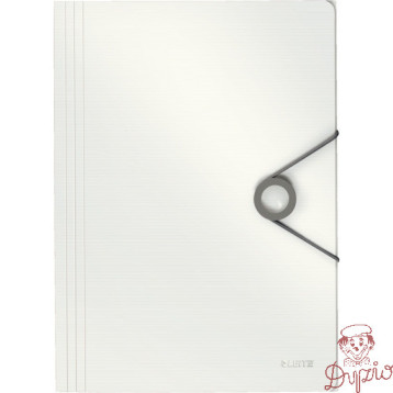 Teczka z gumką A4 PP SOLID biała 45631001 LEITZ