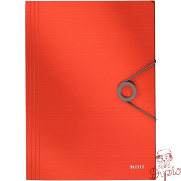 Teczka z gumką A4 PP SOLID jasnoczerwona 45631020 LEITZ