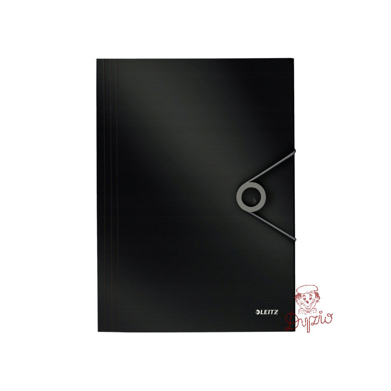 Teczka z gumką A4 PP SOLID czarna 45631095 LEITZ