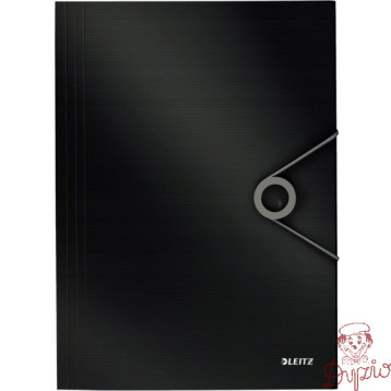 Teczka z gumką A4 PP SOLID czarna 45631095 LEITZ