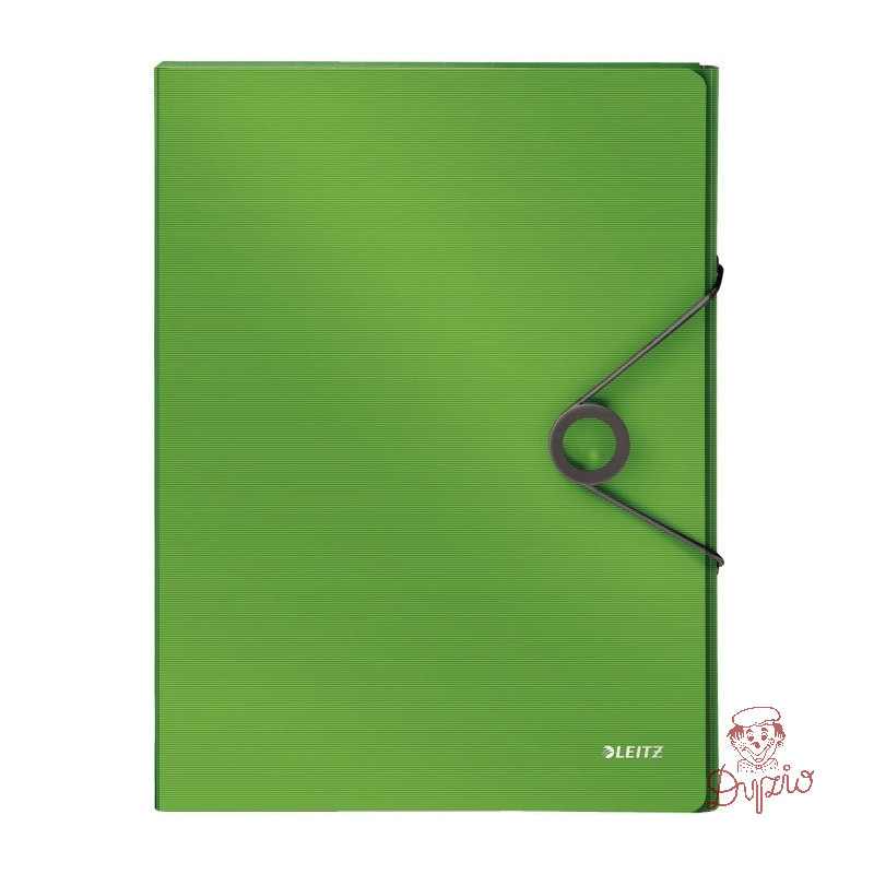 Teczka z gumką PP LEITZ SOLID 30mm jasnozielona 45681050