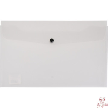 Teczka kopertowa na dokumenty A4 na zatrzask PVC przezroczysta TP-11-01 BIURFOL