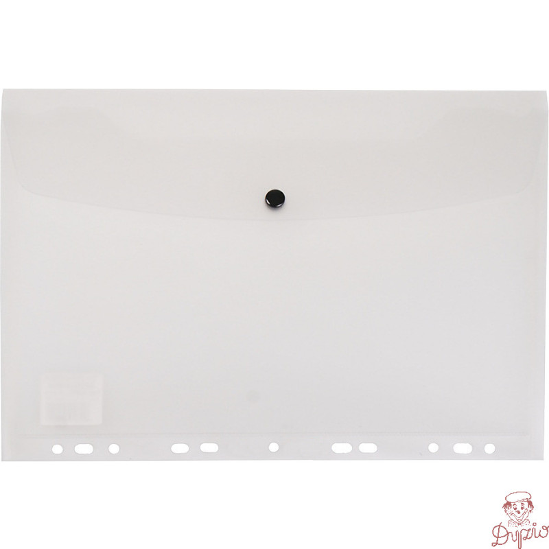 Teczka kopertowa na dokumenty A4 wpinana do segregatora PVC przezroczysta TP-12-05 BIURFOL