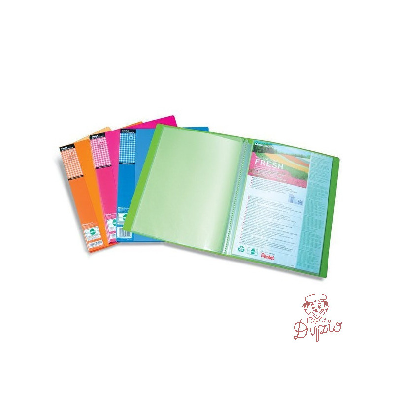 Album ofertowy A4 20kieszeni zielony DCF542K WING FRESH PENTEL