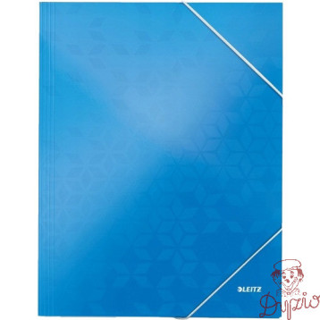Teczka kartonowa z gumką LEITZ niebieska WOW 39820036