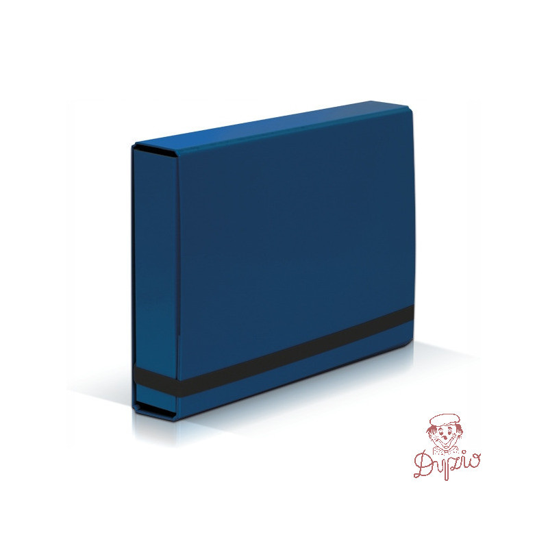 Teczka z gumką BOX CARIBIC niebieska 5cm 341/03 VAUPE