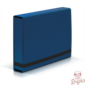 Teczka z gumką BOX CARIBIC niebieska 5cm 341/03 VAUPE