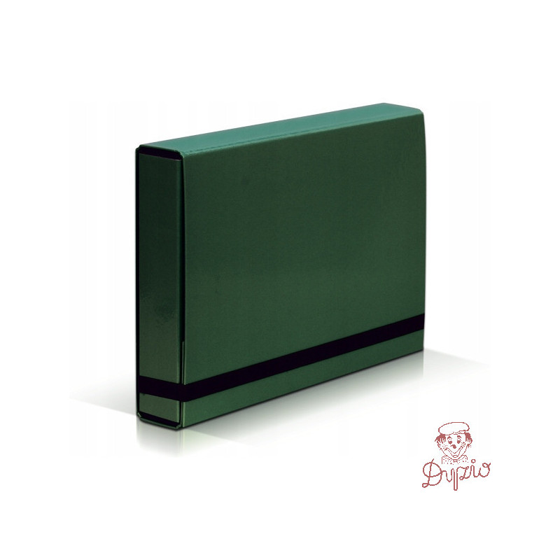 Teczka z gumką BOX CARIBIC zielona 5cm 341/06 VAUPE