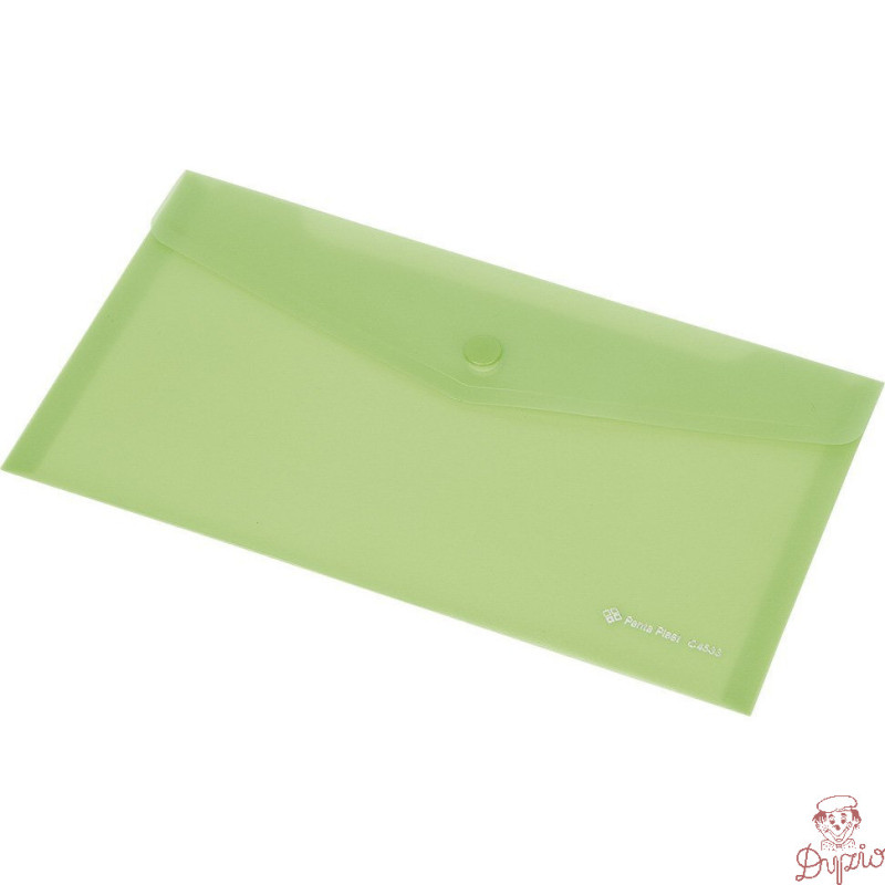 Teczka kopertowa A4 FOKUS przezroczysta zielona 0410-0030-04 Panta Plast