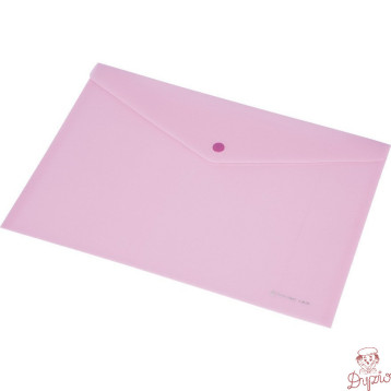 Teczka kopertowa DL FOKUS przezroczyta różowa 0410-0037-13 Panta Plast