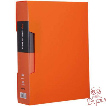 Album ofertowy A4 100 koszulek RIO pomarańczowy E5037 ORANGE DELI