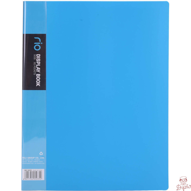 Album ofertowy do prezentacji A4 60 koszulek niebieski RIO E5035 BLUE DELI