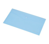 Teczka kopertowa A6 przezroczysta C4532 niebieska 0410-0052-03 Panta Plast