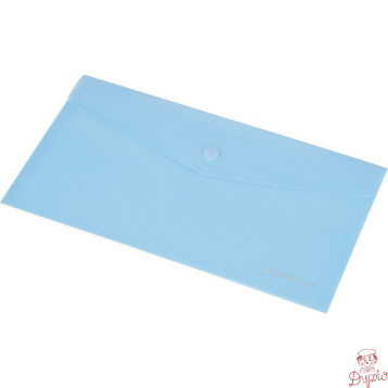 Teczka kopertowa A6 przezroczysta C4532 niebieska 0410-0052-03 Panta Plast