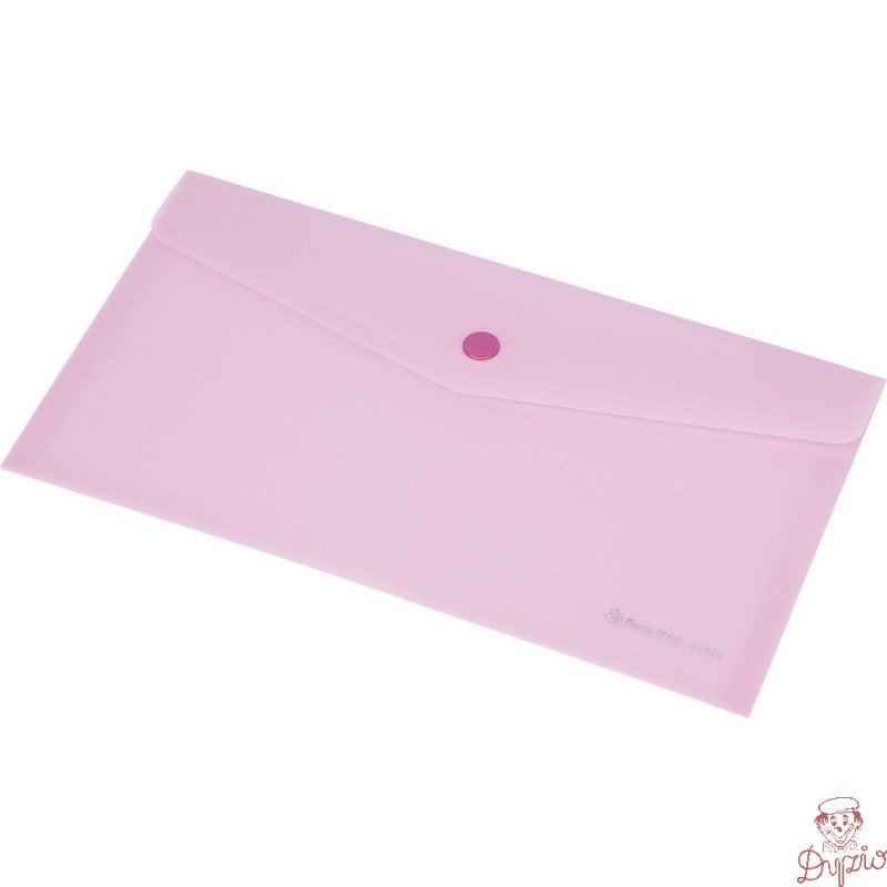 Teczka kopertowa A6 przezroczysta C4532 różowa 0410-0052-13 Panta Plast