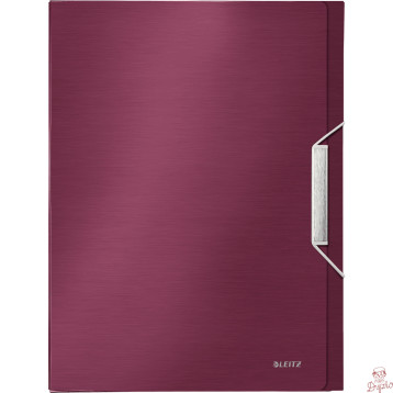 Teczka z gumką LEITZ STYLE 30mm A4 Rubinowa czerwień 39560028