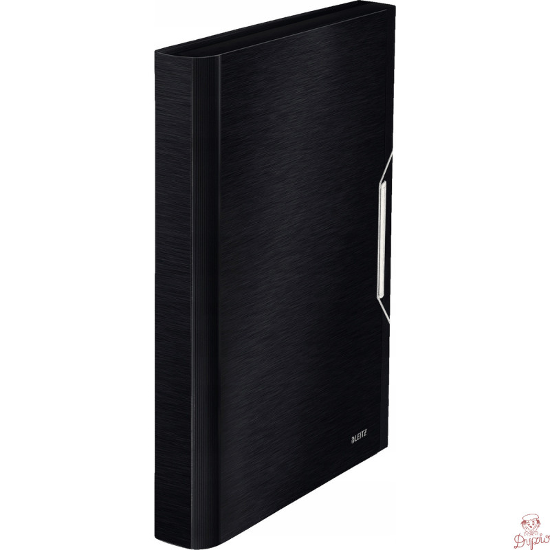 Teczka 6przegródek LEITZ STYLE A4 Satynowa czerń 250k 39570094
