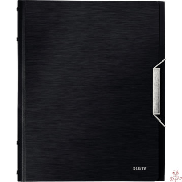 Teczka 12 przeródek A4 200k satynowa czerń LEITZ STYLE 39960094