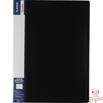 Album ofertowy na dokumenty 10 kieszeni CLASSIC czarny AOF-01-05 BIURFOL