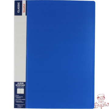 Album ofertowy na dokumenty 10 kieszeni CLASSIC niebieski AOF-01-03 BIURFOL