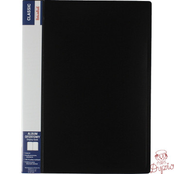 Album ofertowy na dokumenty 20 kieszeni CLASSIC czarny AOF-02-05 BIURFOL