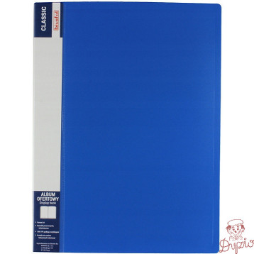Album ofertowy na dokumenty 20 kieszeni CLASSIC niebieski AOF-02-03 BIURFOL