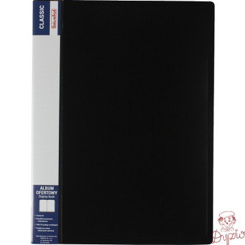 Album ofertowy na dokumenty 40 kieszeni CLASSIC czarny AOF-04-05 BIURFOL