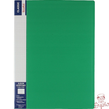 Album ofertowy na dokumenty 40 kieszeni CLASSIC zielony AOF-04-02 BIURFOL