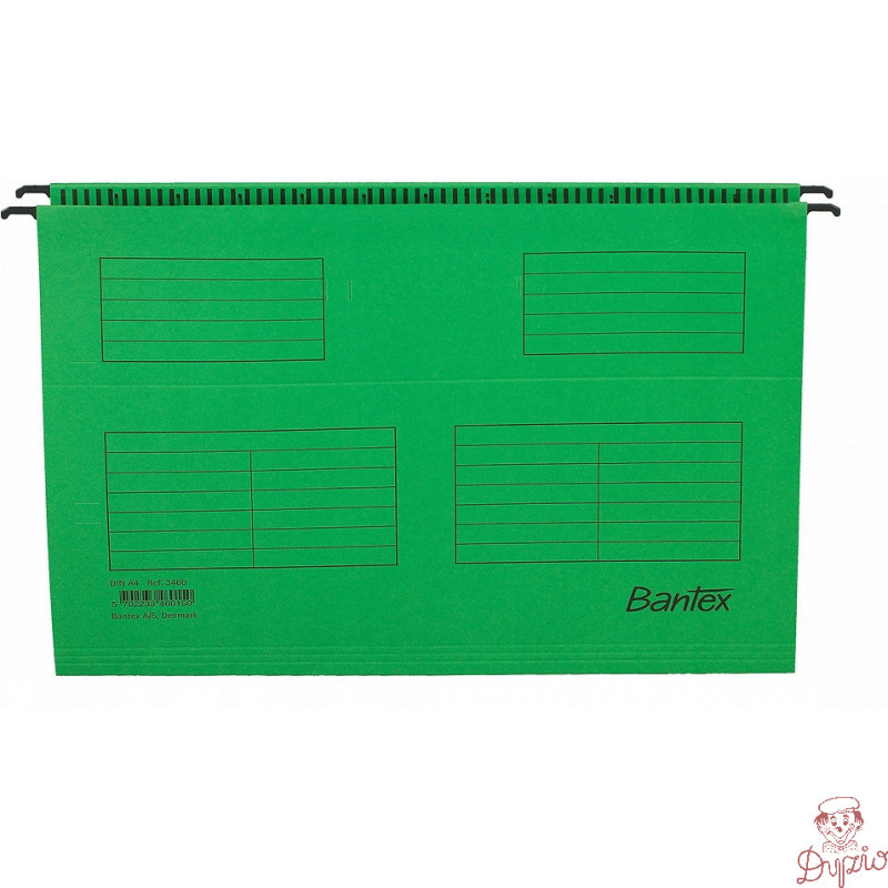 Teczka zawieszana na dokumenty STANDARD zielona 100331436 BANTEX