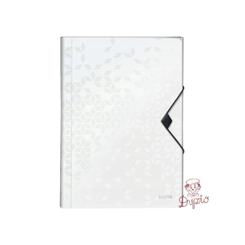 Teczka z 6 przegródkami PP Leitz WOW, biała 45890001
