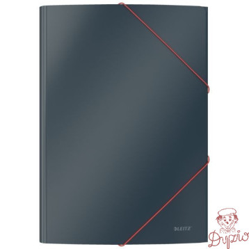 Teczka kartonowa z gumką, A4, szara 30020089