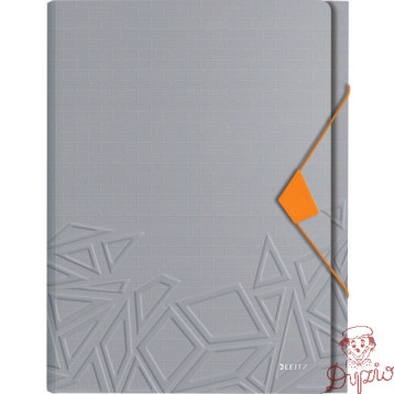 Teczka z przegródkami Leitz Urban Chic, PP, A4, mieści 250 kartek, szara 39970088