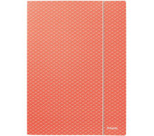 Teczka kartonowa z gumką Colour`Breeze A4 koralowa 628494 ESSELTE