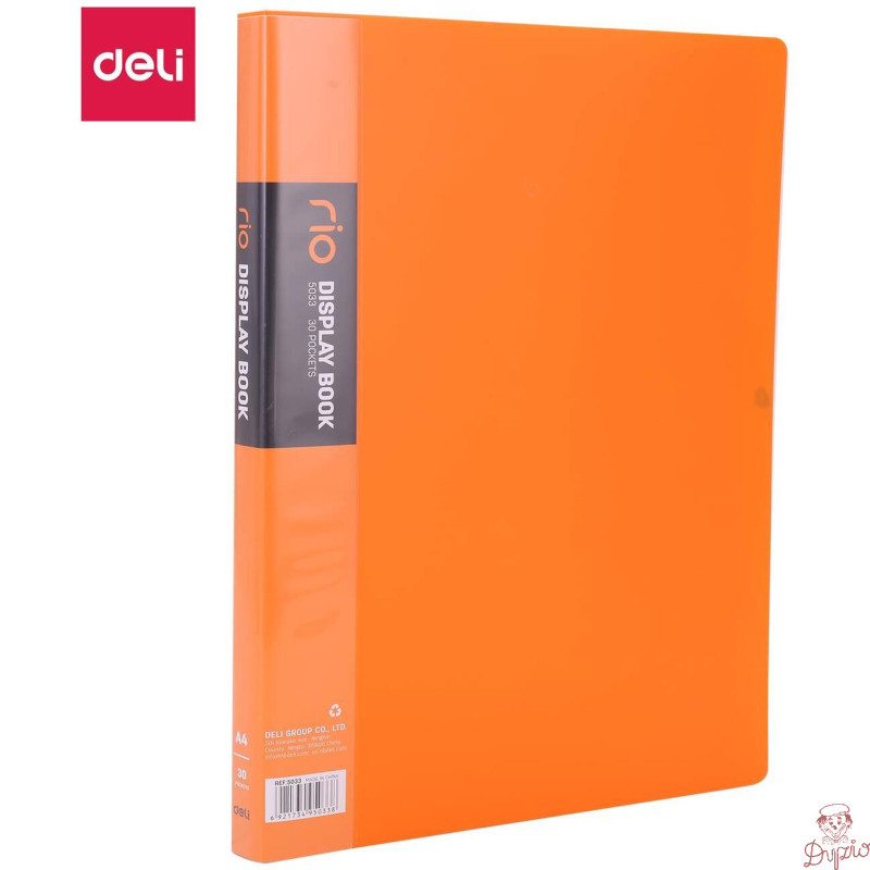 Album ofertowy A4 30 koszulek RIO pomarańczowy 5033 ORANGE DELI
