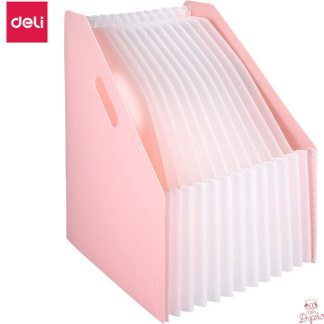 Organizer wolnostojący harmonijkowy A4 MACARON różowy B41102 PINK DELI
