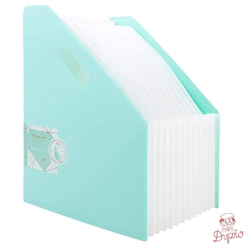 Organizer wolnostojący harmonijkowy A4 MACARON zielony B41102 GREEN DELI