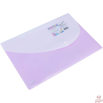 Teczka kopertowa na zatrzask MACARON fioletowa 5506 VIOLET DELI